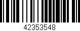 Código de barras (EAN, GTIN, SKU, ISBN): '42353548'