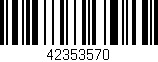 Código de barras (EAN, GTIN, SKU, ISBN): '42353570'
