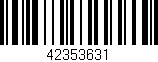 Código de barras (EAN, GTIN, SKU, ISBN): '42353631'