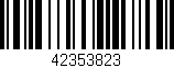 Código de barras (EAN, GTIN, SKU, ISBN): '42353823'