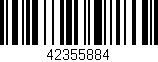 Código de barras (EAN, GTIN, SKU, ISBN): '42355884'