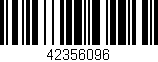 Código de barras (EAN, GTIN, SKU, ISBN): '42356096'