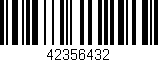Código de barras (EAN, GTIN, SKU, ISBN): '42356432'