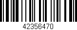 Código de barras (EAN, GTIN, SKU, ISBN): '42356470'