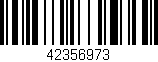 Código de barras (EAN, GTIN, SKU, ISBN): '42356973'