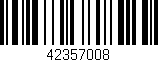 Código de barras (EAN, GTIN, SKU, ISBN): '42357008'