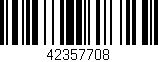 Código de barras (EAN, GTIN, SKU, ISBN): '42357708'