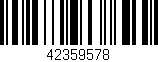 Código de barras (EAN, GTIN, SKU, ISBN): '42359578'