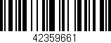 Código de barras (EAN, GTIN, SKU, ISBN): '42359661'