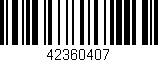 Código de barras (EAN, GTIN, SKU, ISBN): '42360407'
