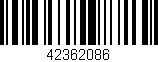 Código de barras (EAN, GTIN, SKU, ISBN): '42362086'