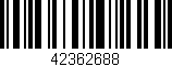 Código de barras (EAN, GTIN, SKU, ISBN): '42362688'