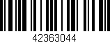 Código de barras (EAN, GTIN, SKU, ISBN): '42363044'