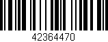 Código de barras (EAN, GTIN, SKU, ISBN): '42364470'