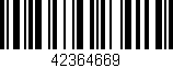 Código de barras (EAN, GTIN, SKU, ISBN): '42364669'