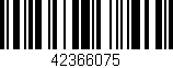 Código de barras (EAN, GTIN, SKU, ISBN): '42366075'