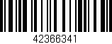 Código de barras (EAN, GTIN, SKU, ISBN): '42366341'