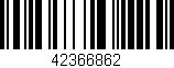Código de barras (EAN, GTIN, SKU, ISBN): '42366862'