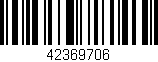 Código de barras (EAN, GTIN, SKU, ISBN): '42369706'