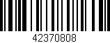 Código de barras (EAN, GTIN, SKU, ISBN): '42370808'