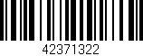 Código de barras (EAN, GTIN, SKU, ISBN): '42371322'
