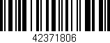Código de barras (EAN, GTIN, SKU, ISBN): '42371806'