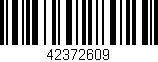 Código de barras (EAN, GTIN, SKU, ISBN): '42372609'
