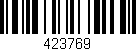 Código de barras (EAN, GTIN, SKU, ISBN): '423769'
