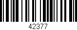 Código de barras (EAN, GTIN, SKU, ISBN): '42377'