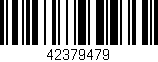 Código de barras (EAN, GTIN, SKU, ISBN): '42379479'