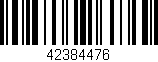 Código de barras (EAN, GTIN, SKU, ISBN): '42384476'