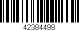 Código de barras (EAN, GTIN, SKU, ISBN): '42384499'
