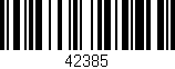 Código de barras (EAN, GTIN, SKU, ISBN): '42385'
