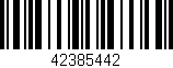 Código de barras (EAN, GTIN, SKU, ISBN): '42385442'
