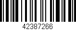 Código de barras (EAN, GTIN, SKU, ISBN): '42387266'