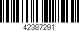 Código de barras (EAN, GTIN, SKU, ISBN): '42387291'