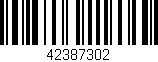Código de barras (EAN, GTIN, SKU, ISBN): '42387302'