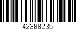 Código de barras (EAN, GTIN, SKU, ISBN): '42388235'