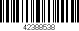 Código de barras (EAN, GTIN, SKU, ISBN): '42388538'