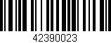 Código de barras (EAN, GTIN, SKU, ISBN): '42390023'