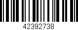 Código de barras (EAN, GTIN, SKU, ISBN): '42392738'