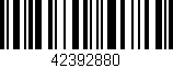 Código de barras (EAN, GTIN, SKU, ISBN): '42392880'