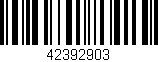 Código de barras (EAN, GTIN, SKU, ISBN): '42392903'