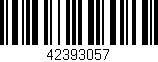 Código de barras (EAN, GTIN, SKU, ISBN): '42393057'