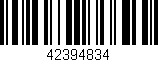 Código de barras (EAN, GTIN, SKU, ISBN): '42394834'