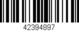 Código de barras (EAN, GTIN, SKU, ISBN): '42394897'