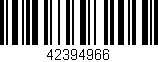 Código de barras (EAN, GTIN, SKU, ISBN): '42394966'