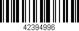 Código de barras (EAN, GTIN, SKU, ISBN): '42394996'
