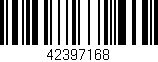 Código de barras (EAN, GTIN, SKU, ISBN): '42397168'