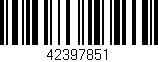 Código de barras (EAN, GTIN, SKU, ISBN): '42397851'